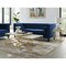 Mikio Square Marble Top Metal Base X-Leg Nesting End Table Set of 2
